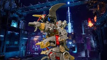 Dinobots combine Into volcanicus (stop motion)
