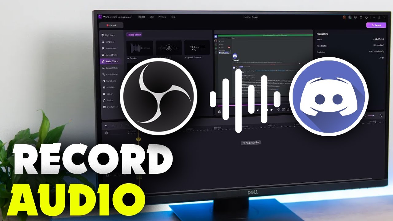 How to record game and discord audio OBS - YouTube