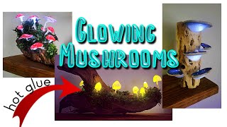 DIY Crafts | Glowing Mushrooms Using Hot Glue 🍄