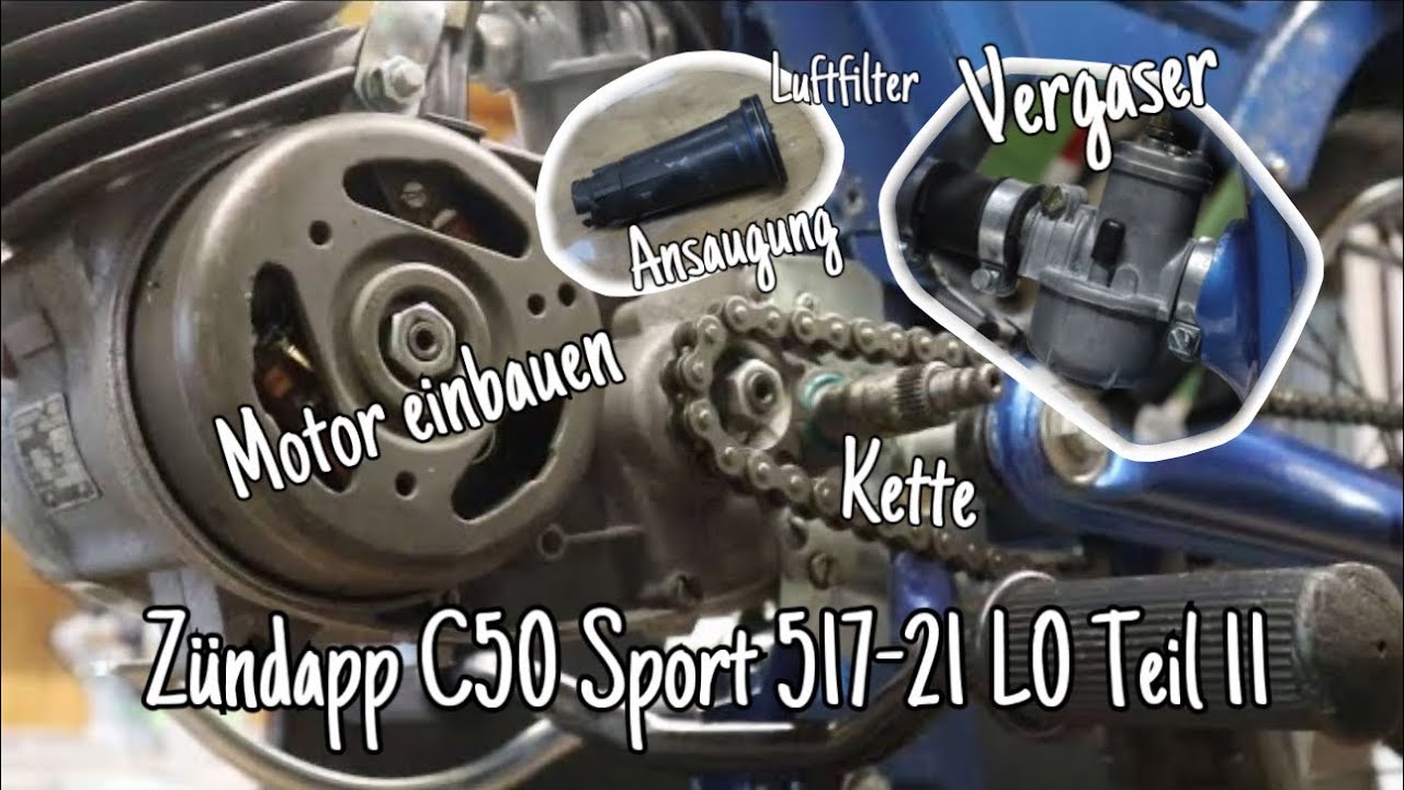 C50 Sport 517-21 L0 Teil 11: Motor 278 einbauen - YouTube