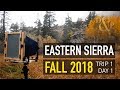 Landscape photography large format  eastern sierra fall 2018 trip 1 day 1