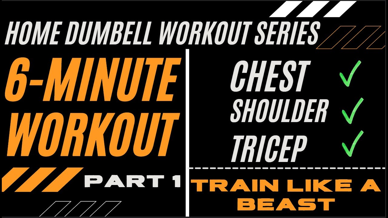 Dumbbell workout at Home | Chest , Triceps and Shoulder - YouTube