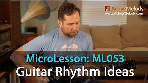 Blues Rhythm Ideas For a 1, 4, 5 Chord Progression - Blues Rhythm Guitar Lesson - ML052