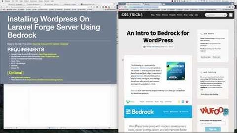 Installing Wordpress on Laravel Forge using Bedrock