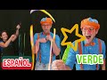 Blippi aprende formas con grandes burbujas | Vídeos divertidos y educativos para niños pequeños