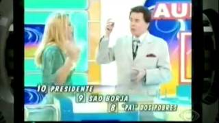 SILVIO SANTOS HUMILHA CARLA PERES (OFICIAL) SENSACIONAL