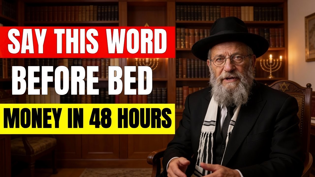 Say This Hebrew Word Before Bed: Millionaire Rabbi's Secret (Money Flows In 48 Hours)