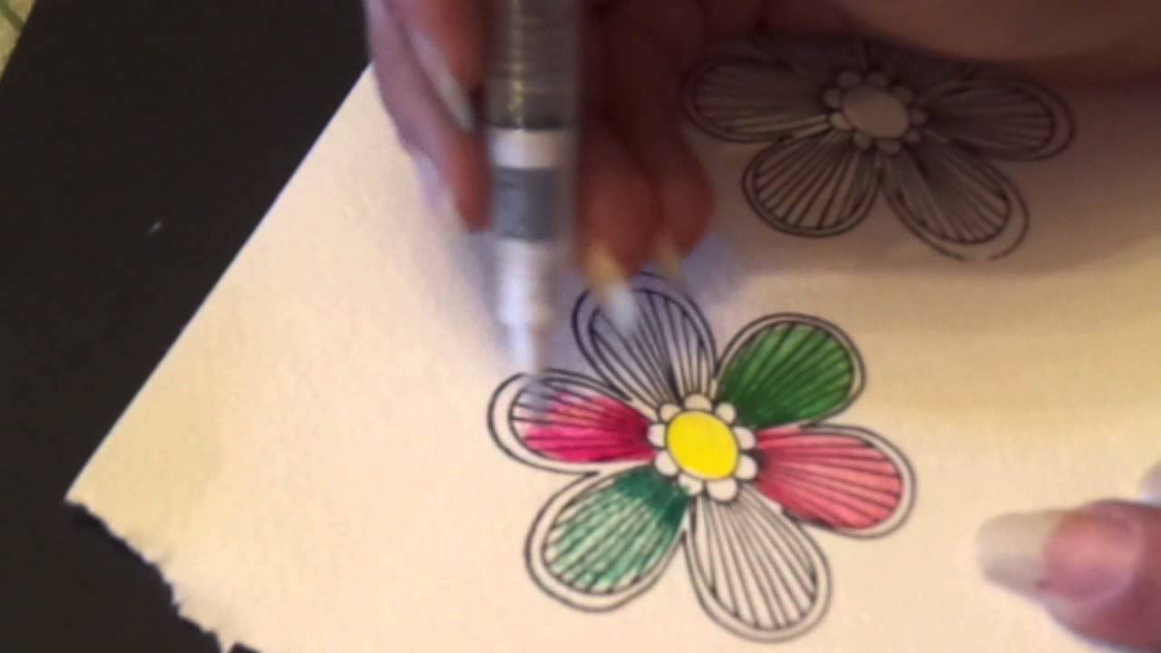 Inktense pencils vs. watercolor & distress markers YouTube