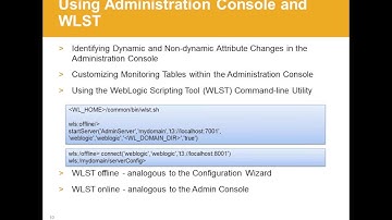 Weblogic Training - Session 8 - WLST Concepts with examples
