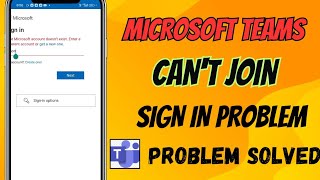 How To Fix Microsoft Teams App Can't Join Or Sign In Problem Solved
