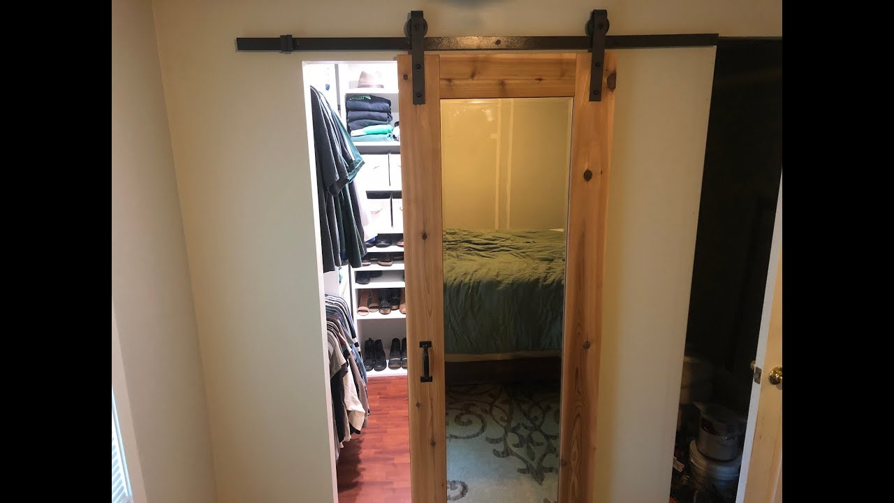 Diy Master Bedroom Suite Part 1 Walk In Closet Custom Built Ins And Sliding Barn Door