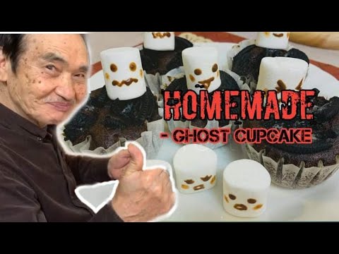 Como assar Halloween fantasma do queque / Amway / bicarbonato de tutorial / de chocolate DIY / guloseimas