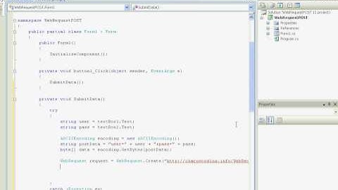 [C#] WebRequest and WebResponse - POST method