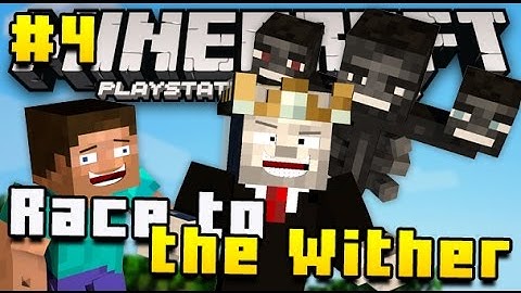 Minecraft PS4 - Race To The Wither - Part 4 ( Lets Play Wither Boss Guide on Minecraft PS3, PS4 )