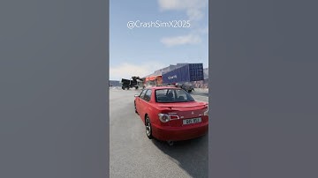 He changed lanes... and instantly regretted it 😳🚗💥 #beamngdrive