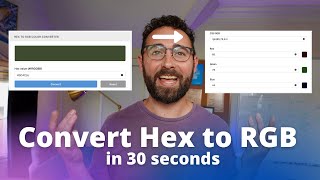 Convert Hex to RGB color tool screenshot 1