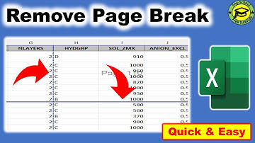 How to remove page break in Excel I Remove Page Break In Microsoft Excel #Page_Break_Remove