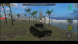 attack on tank rush heroes of ww2 m4A3 USA side gameplay screenshot 2