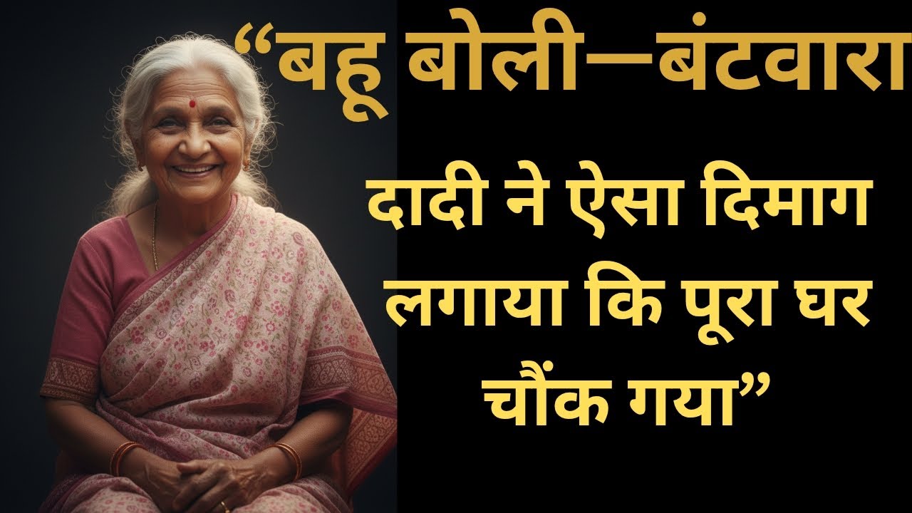 दादी का फैसला: जब बहू ने कहा बंटवारा होगा | Hindi Suvichar| Most Heart touching story 