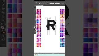 Letter R logo in adobe illustrator#shortsfeed