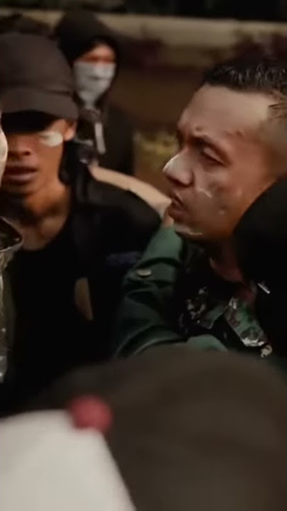 Demo mahasiswa di bantu dengan bapak TNI
