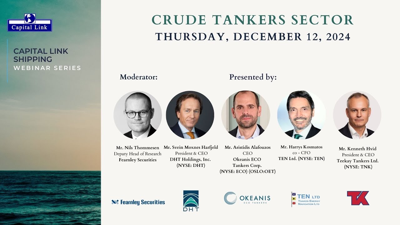 Crude Tankers Sector Discussion with DHT, ECO, TEN & TNK