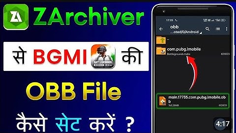 Obb File Kaise Set Kare | Bgmi obb File paste| ZArchiver se obb file kaise set kare | Arvind zone