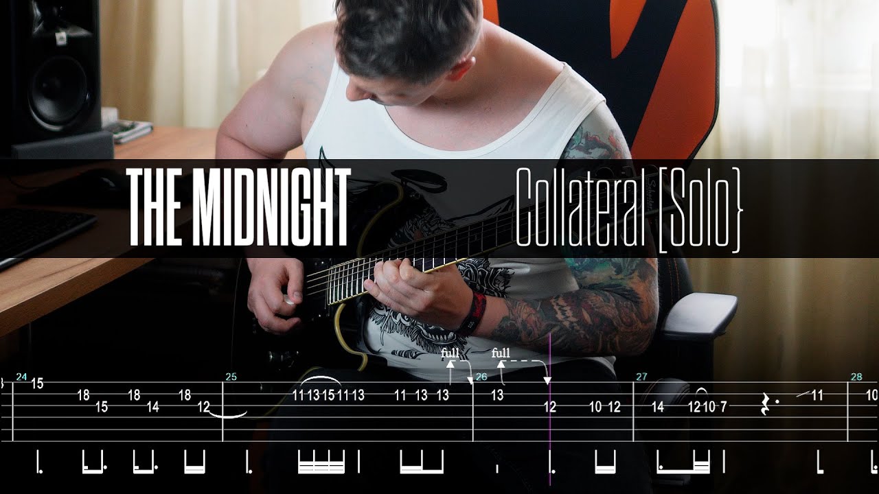 The Midnight - Collateral (Retrowave Solo) + screen tabs