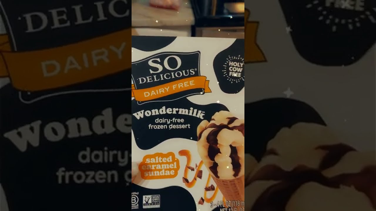 THE BEST DAIRY FREE ICE CREAM | SO DELICIOUS SALTED CARAMEL SUNDAE CONES