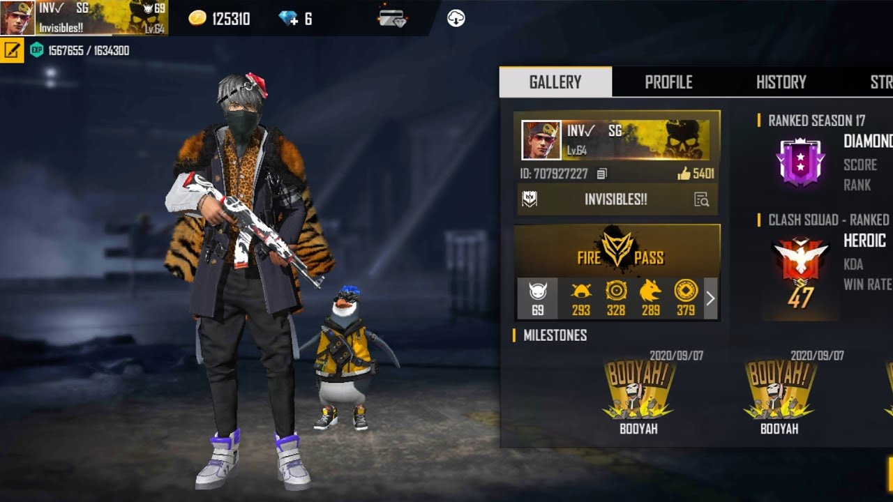 Free Fire Live || FF Live | Aaj Jayege Heroic - Invisible SG