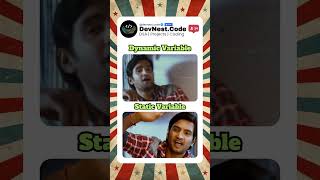 Static vs Dynamic Variable 🤯🙌| Variables in Java #coding #shorts #shortsfeed #trending #java #tvk