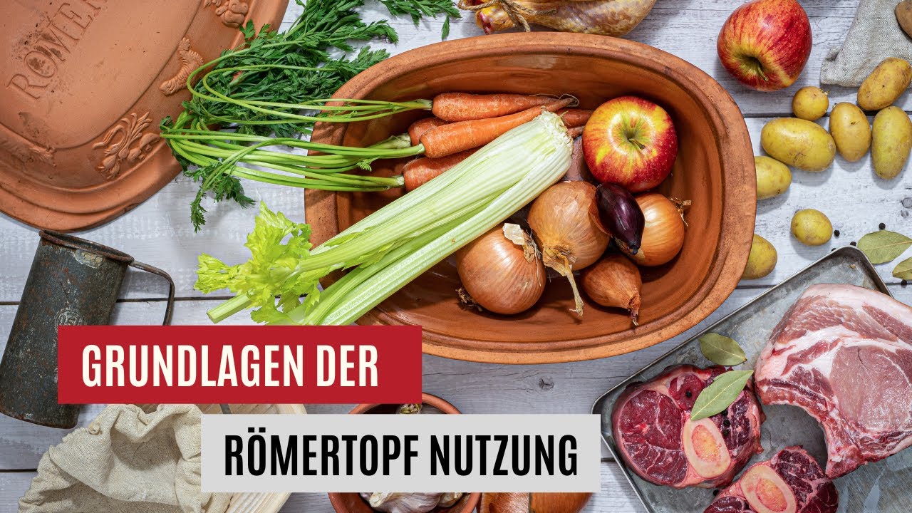 Wie Lange Muss Ich Einen Römertopf Wässern RÖMERTOPF® - das Original: Wie benutzt man einen Römertopf? - YouTube