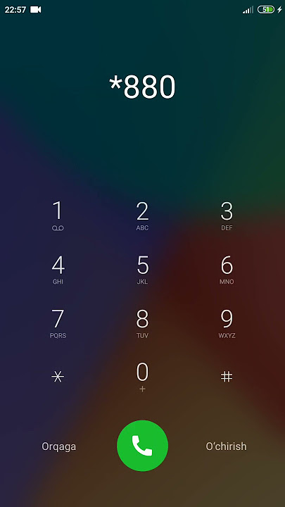 telefon codini ochish