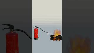 How the fire extinguisher works?3d animation #short #shortvideo