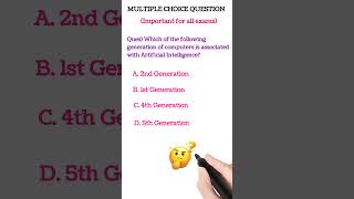 🔥 AI belongs to which Computer Generation? 🤖 | Important MCQ | CS Shorts #Digital CS Guru