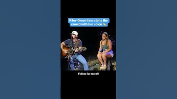 Thumbnail of Riley Green fans surprised crowd with her voice!! #rileygreen #country