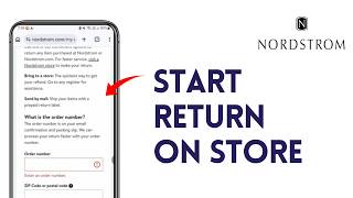 How to Start a Return on Nordstrom Store