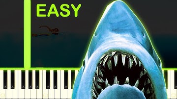 JAWS THEME - EASY Piano Tutorial