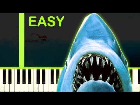 JAWS THEME - EASY Piano Tutorial
