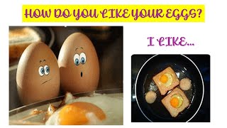 ¿Cómo te gustan los HUEVOS en INGLÉS? #ingles #inglêsbásico #inglesvocabulario