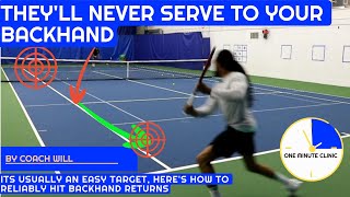 Stop Fearing Backhand Returns - ONE MINUTE CLINIC