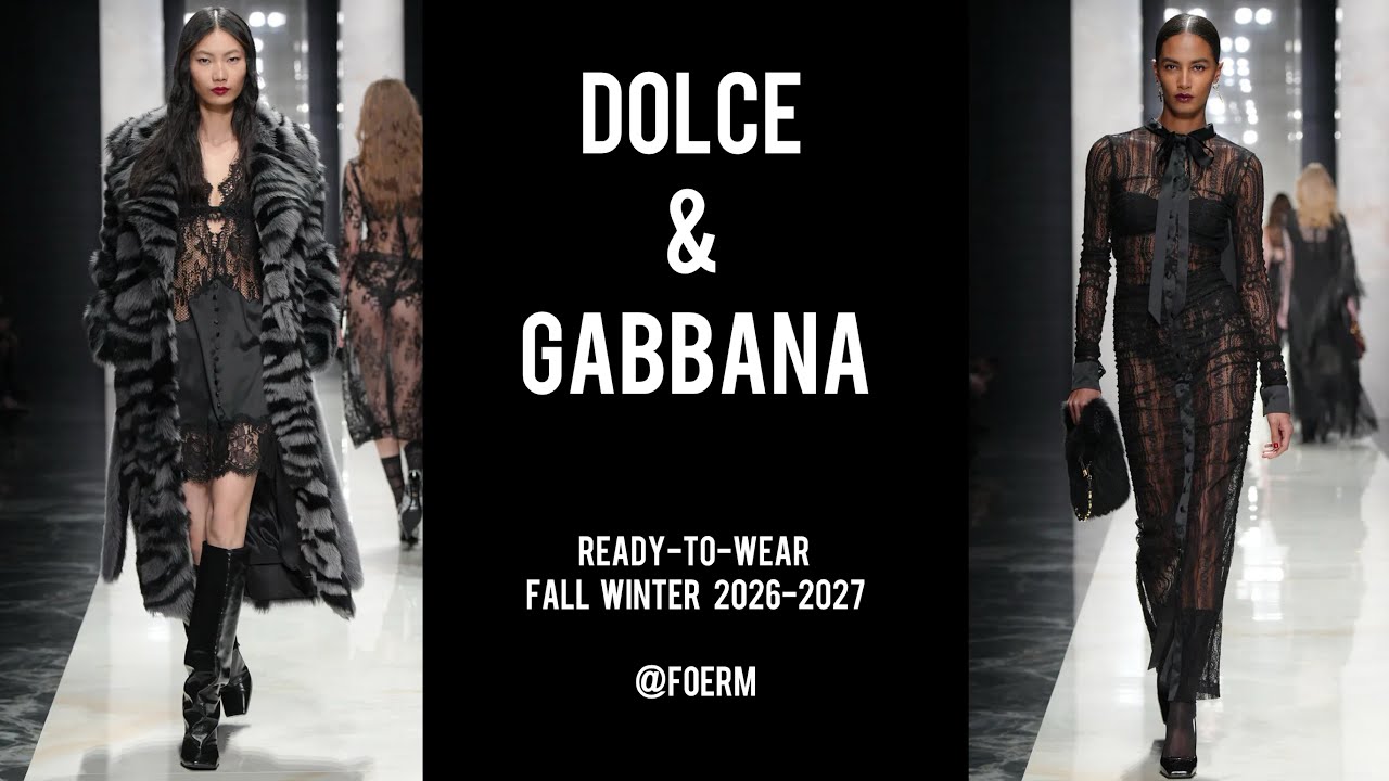 Dolce&Gabbana RTW Fall Winter 2026-2027 - YouTube