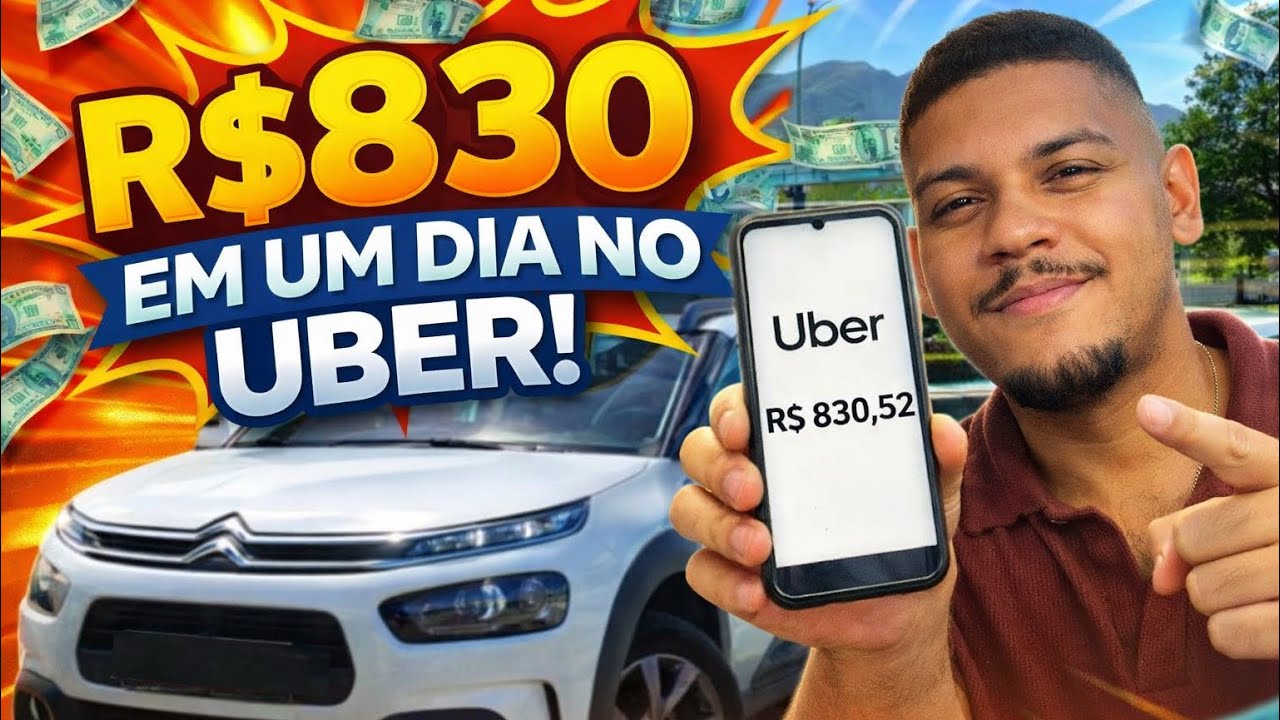 R$830 NA SEXTA FEIRA DE JANEIRO NA PRÁTICA UBER/99/INDRIVER ✅