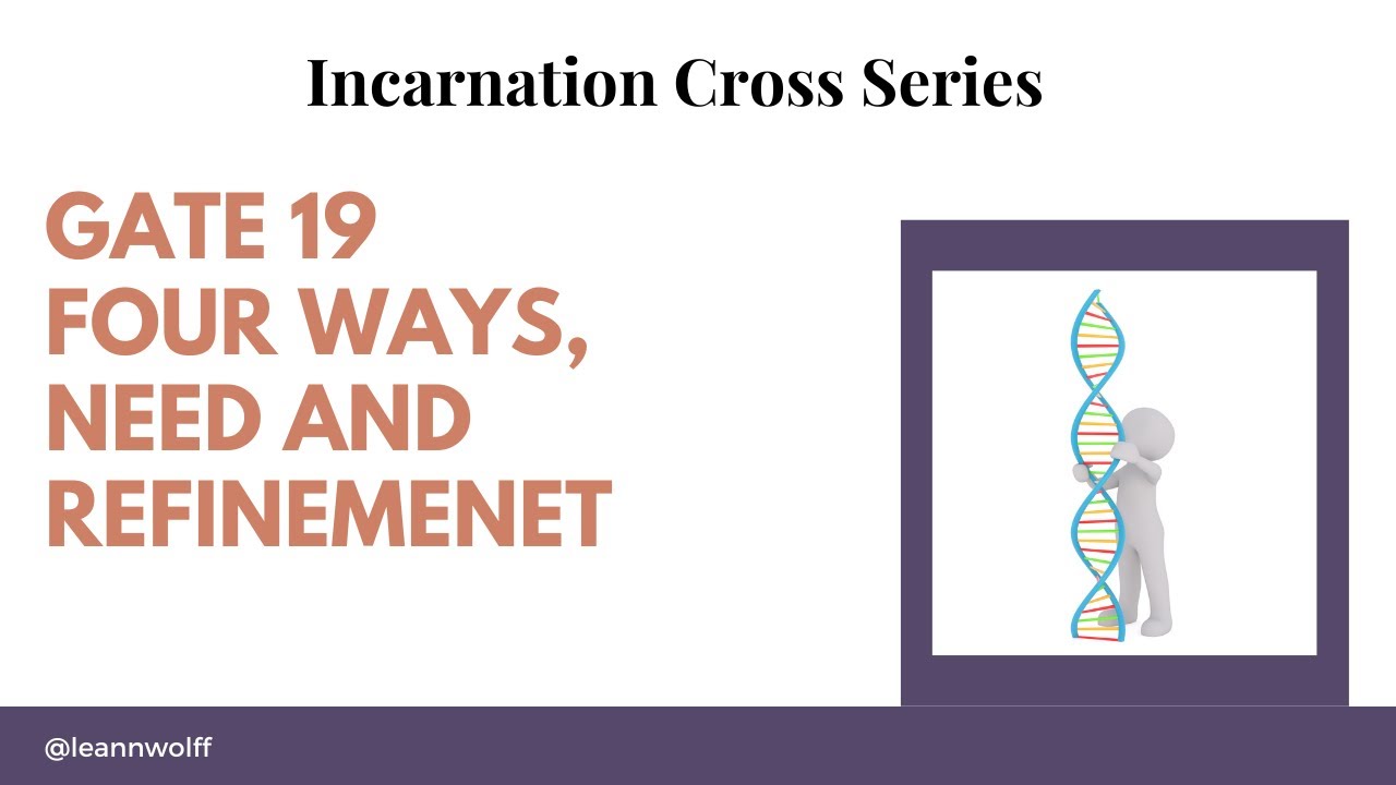 Gate 19 -Incarnation Cross  Four ways, Need and Refinement