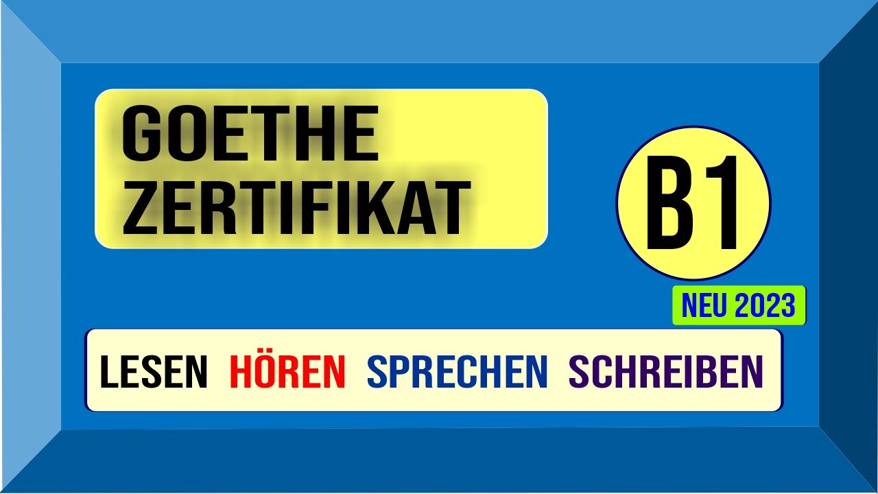 Goethe ösd zertifikat B1 hören 2023 | Prüfung Test B1 Neu 2023 | mit