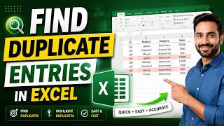 How to Find Duplicate Entries in Microsoft Excel | Find Duplicate Data in Excel