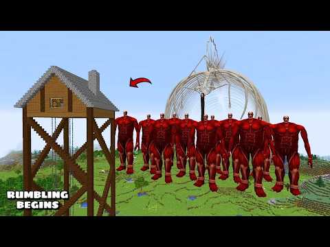 SURVIVING FROM EREN RUMBLING BEGINS in Minecraft - Gameplay - Coffin Meme