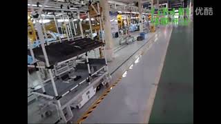 Casun Tunnel Type Magnetic Guiding AGV in automotive assembly workshop AGV China Supplier