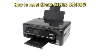 væv Forstyrre Kunstig Reset Epson SX 445W Waste Ink Pad Counter - YouTube