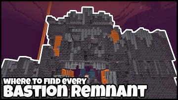 Where To Find ALL 4 BASTION REMNANTS In MINECRAFT